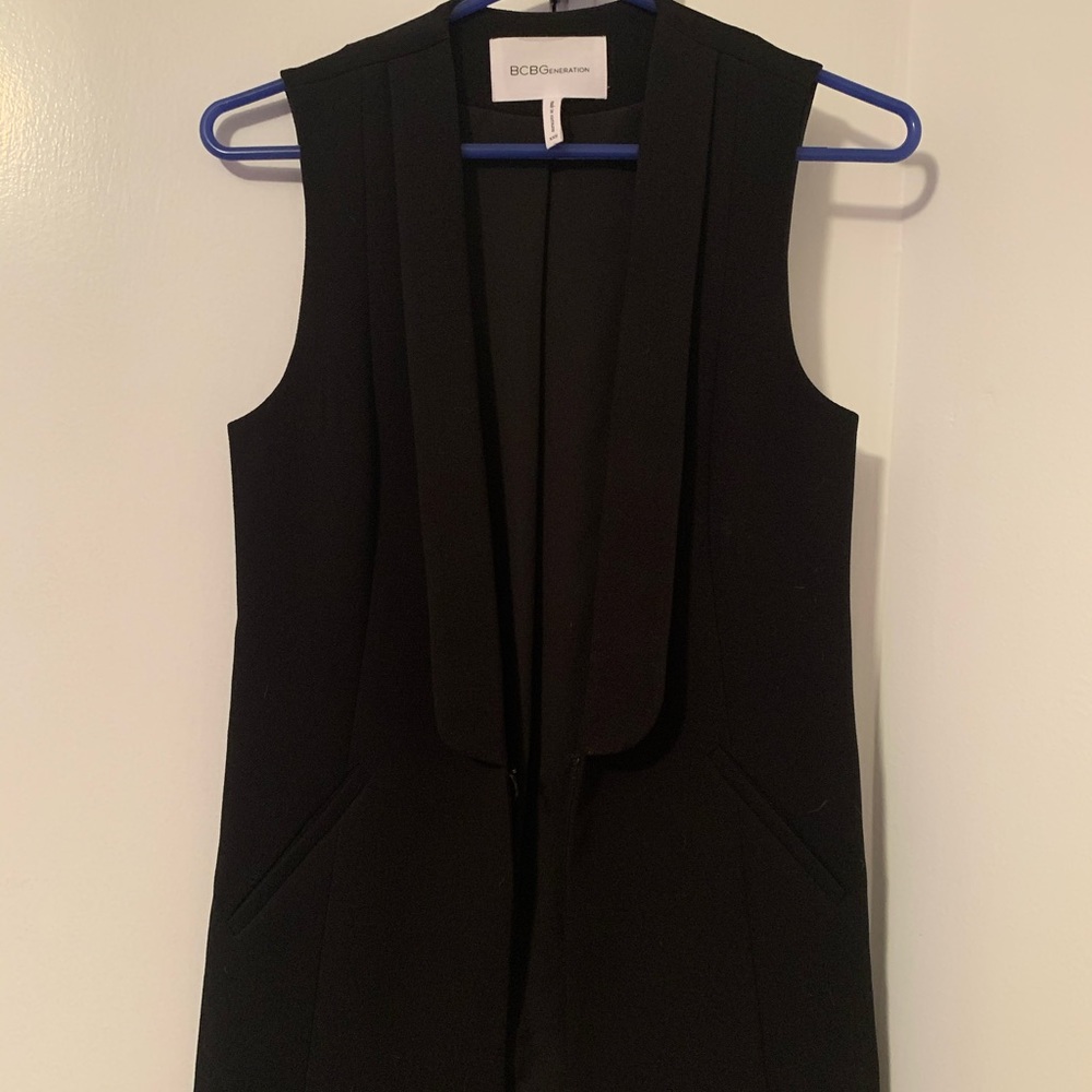BCBGeneration Long Sleeveless Blazer